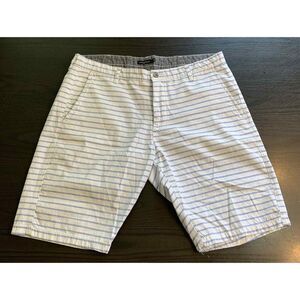 Doppelganger Roma Shorts Men's 38 52 Blue White Stripe Cotton Nautical Yachty‎
